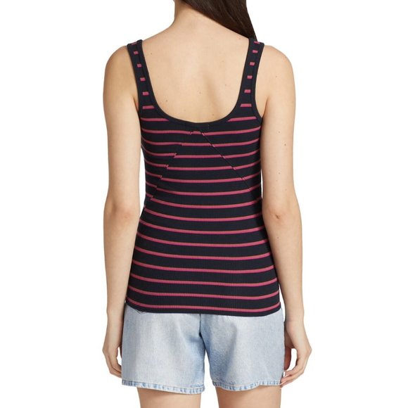 Essential Striped Rib-Knit Tank Top - Picture 7 of 7